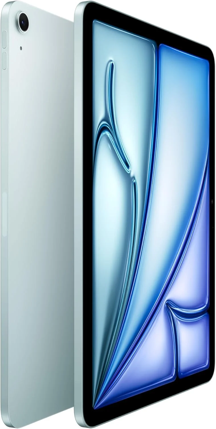 آیپد ایر ۱۱ اینچی اپل با تراشه M3، طراحی شده برای هوش مصنوعی اپل، نمایشگر Liquid Retina، ۵۱۲ گیگابایت، دوربین جلو/عقب ۱۲ مگاپیکسلی، Wi-Fi 6E، Touch ID، عمر باتری تمام روز — آبی آیپد ایر ۱۱ اینچی اپل با تراشه M3، طراحی شده برای هوش مصنوعی اپل، نمایشگر Liquid Retina، ۵۱۲ گیگابایت، دوربین جلو/عقب ۱۲ مگاپیکسلی، Wi-Fi 6E، Touch ID، عمر باتری تمام روز — آبی