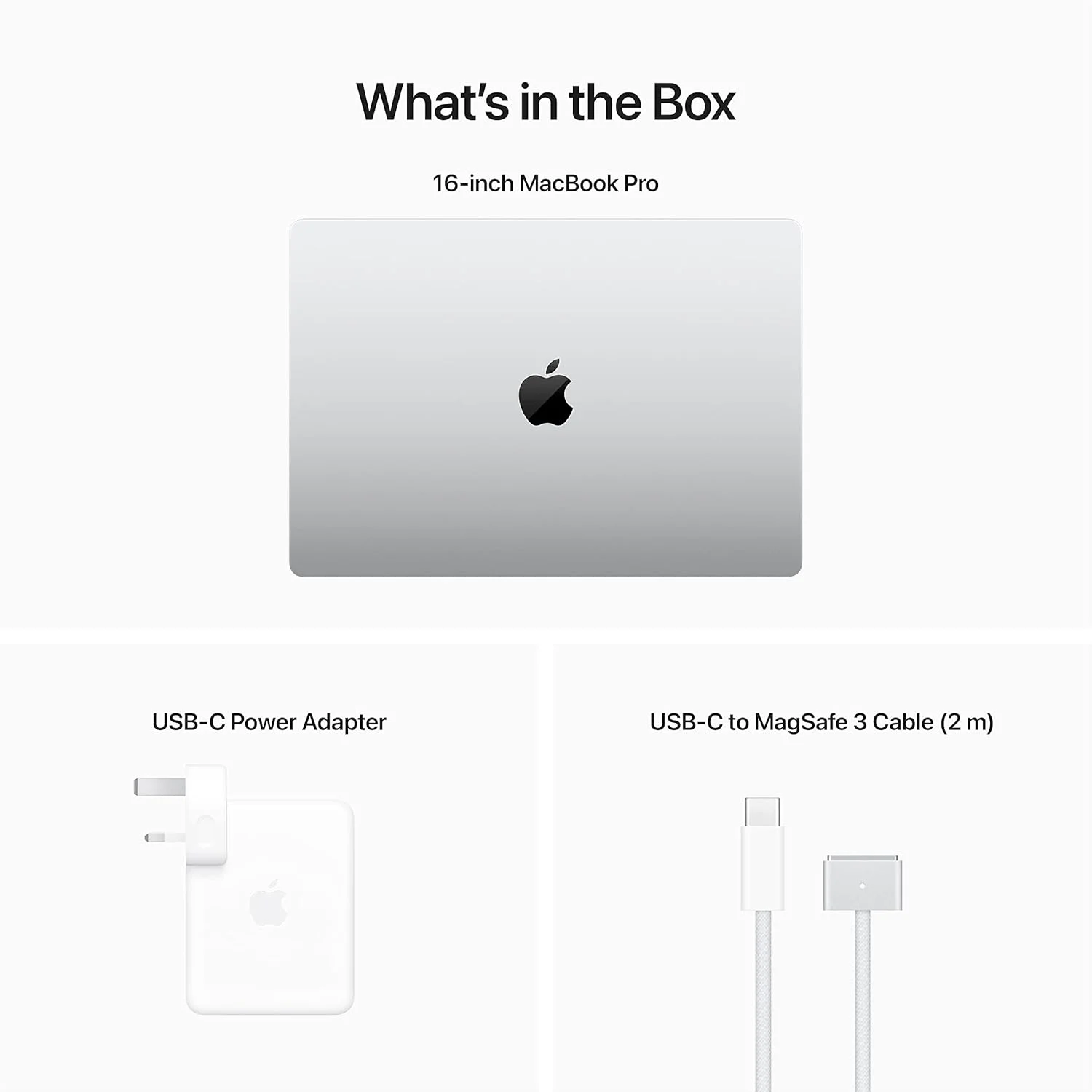 لپ تاپ Apple MacBook Pro 2023 با تراشه Apple M2 Pro با پردازنده 12 هسته ای و پردازنده گرافیکی 19 هسته ای: صفحه نمایش 16.2 اینچی Liquid Retina XDR، 16 گیگابایت رم، 512 گیگابایت حافظه SSD. سازگار با iPhone/iPad; نقره ای; انگلیسی (بازسازی شده)