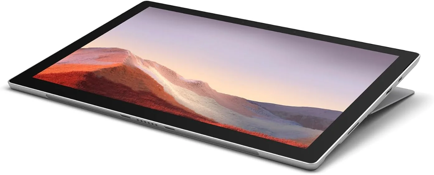 مایکروسافت سرفیس پرو 7 (بازسازی شده) - صفحه نمایش لمسی 12.3 اینچی - پردازنده Intel Core i5 - حافظه 8 گیگابایتی - SSD 256 گیگابایتی (آخرین مدل) - پلاتینیوم (PUV-00001)، 8 گیگابایت رم، 256 گیگابایت