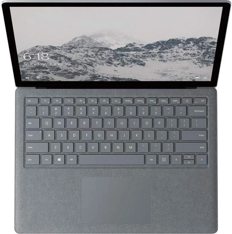 لپ تاپ مایکروسافت Surface مدل JKY-00020، پردازنده Intel Core i5 7300U، حافظه SSD 128 گیگابایتی، رم 8 گیگابایتی، کارت گرافیک Intel HD Graphics 620، صفحه نمایش لمسی 13.5 اینچی، رنگ خاکستری پلاتینیوم، ویندوز 10 لپ تاپ مایکروسافت Surface مدل JKY-00020، پردازنده Intel Core i5 7300U، حافظه SSD 128 گیگابایتی، رم 8 گیگابایتی، کارت گرافیک Intel HD Graphics 620، صفحه نمایش لمسی 13.5 اینچی، رنگ خاکستری پلاتینیوم، ویندوز 10