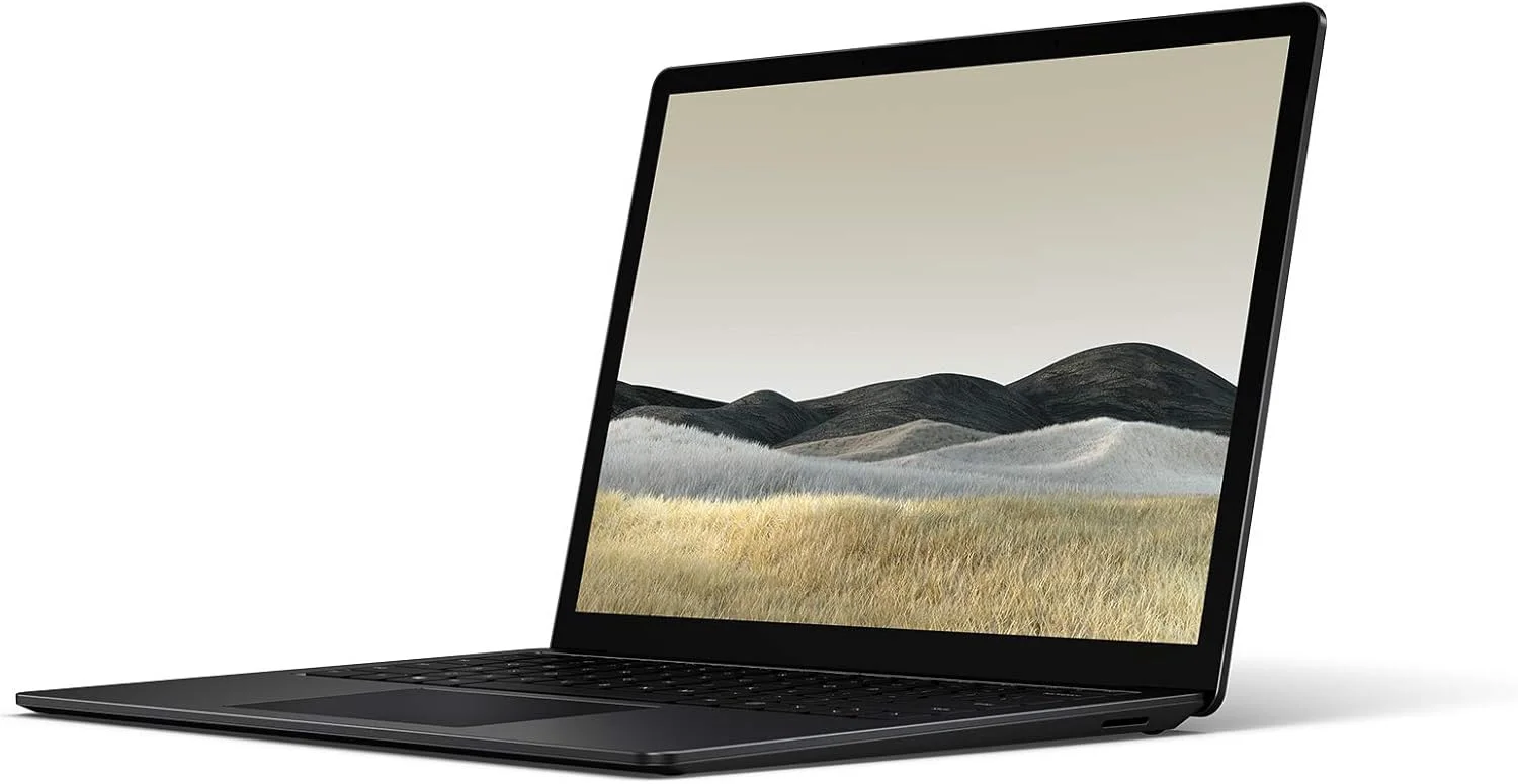 لپ تاپ فوق العاده باریک 13.5 اینچی لمسی Microsoft Surface Laptop 3 (مشکی مات) - پردازنده Intel Core i5 نسل دهم چهارهسته ای، 16 گیگابایت رم، 256 گیگابایت SSD، ویندوز 11 پرو (بازسازی شده) لپ تاپ فوق العاده باریک 13.5 اینچی لمسی Microsoft Surface Laptop 3 (مشکی مات) - پردازنده Intel Core i5 نسل دهم چهارهسته ای، 16 گیگابایت رم، 256 گیگابایت SSD، ویندوز 11 پرو (بازسازی شده)