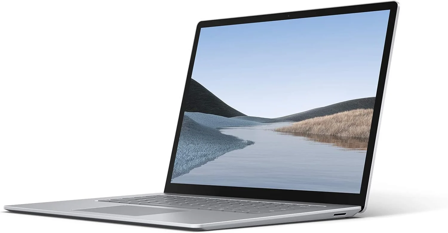 لپ تاپ فوق العاده باریک 15 اینچی لمسی مایکروسافت Surface Laptop 3 (پلاتینیوم) - AMD Ryzen 7 3780U، رم 16 گیگابایتی، SSD 512 گیگابایتی، ویندوز 10 هوم، نسخه 2019