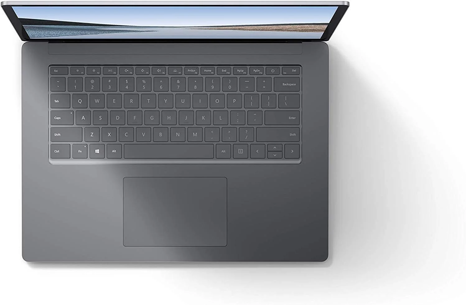 لپ تاپ لمسی مایکروسافت Surface Laptop 3 [Vgz-00013]، پردازنده AMD Ryzen R5-3580U، 15 اینچ، 256 گیگابایت، 8 گیگابایت رم، کارت گرافیک AMD Radeon™ Vega 9، ویندوز 10، صفحه کلید انگلیسی-عربی، رنگ پلاتینی [نسخه خاورمیانه]