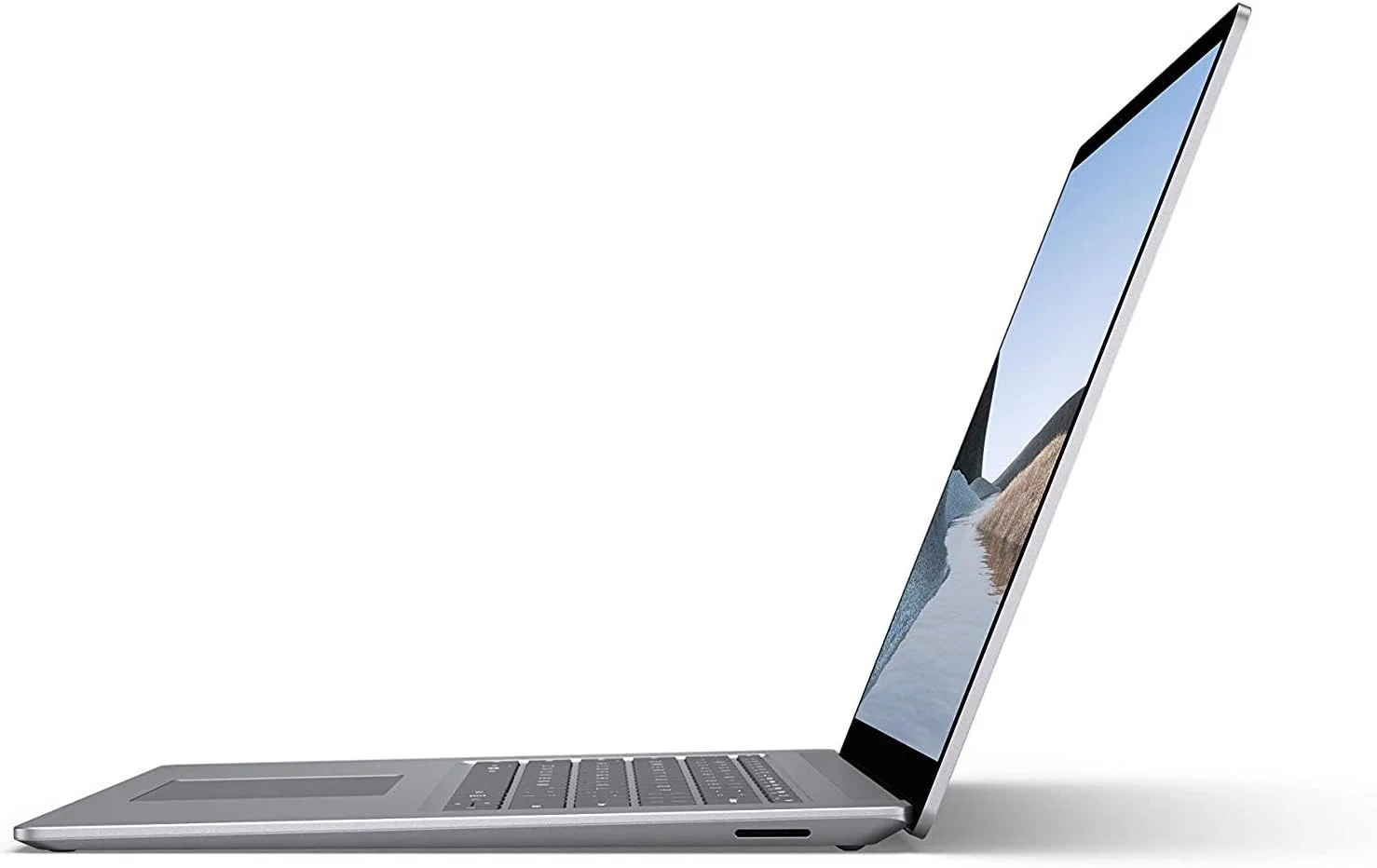 لپ تاپ لمسی مایکروسافت Surface Laptop 3 [Vgz-00013]، پردازنده AMD Ryzen R5-3580U، 15 اینچ، 256 گیگابایت، 8 گیگابایت رم، کارت گرافیک AMD Radeon™ Vega 9، ویندوز 10، صفحه کلید انگلیسی-عربی، رنگ پلاتینی [نسخه خاورمیانه]