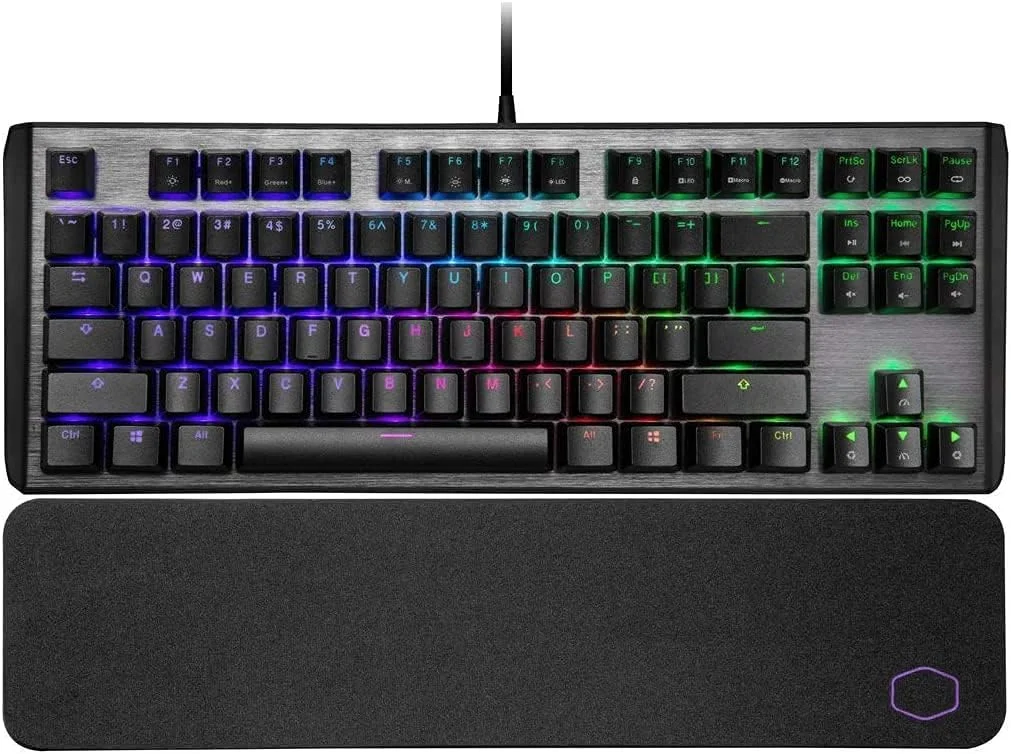 کیبورد مکانیکی گیمینگ بدون کلید Cooler Master CK530 V2 با سوئیچ آبی، نور پس زمینه RGB، کنترلهای On-the-Fly و صفحه بالایی آلومینیومی (عربی) کیبورد مکانیکی گیمینگ بدون کلید Cooler Master CK530 V2 با سوئیچ آبی، نور پس زمینه RGB، کنترلهای On-the-Fly و صفحه بالایی آلومینیومی (عربی)