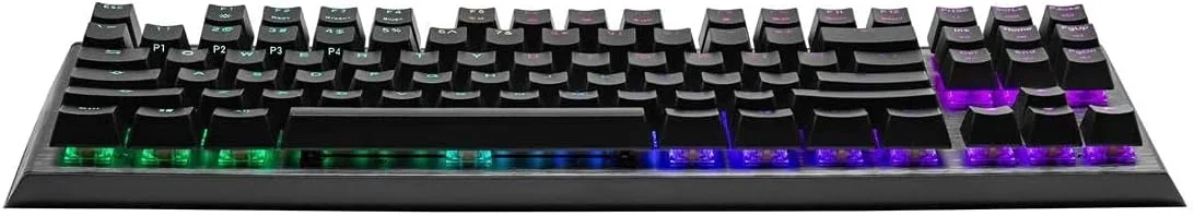 کیبورد مکانیکی گیمینگ بدون کلید Cooler Master CK530 V2 با سوئیچ آبی، نور پس زمینه RGB، کنترلهای On-the-Fly و صفحه بالایی آلومینیومی (عربی) کیبورد مکانیکی گیمینگ بدون کلید Cooler Master CK530 V2 با سوئیچ آبی، نور پس زمینه RGB، کنترلهای On-the-Fly و صفحه بالایی آلومینیومی (عربی)