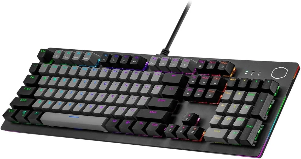 کیبورد گیمینگ Cooler Master CK352 با کلیدهای دو رنگ - قرمز