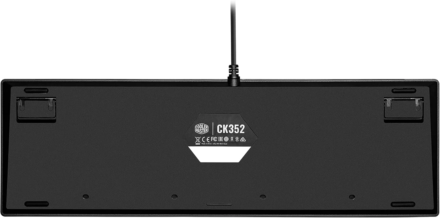 کیبورد گیمینگ کولر مستر CK352، MX-Red - مشکی