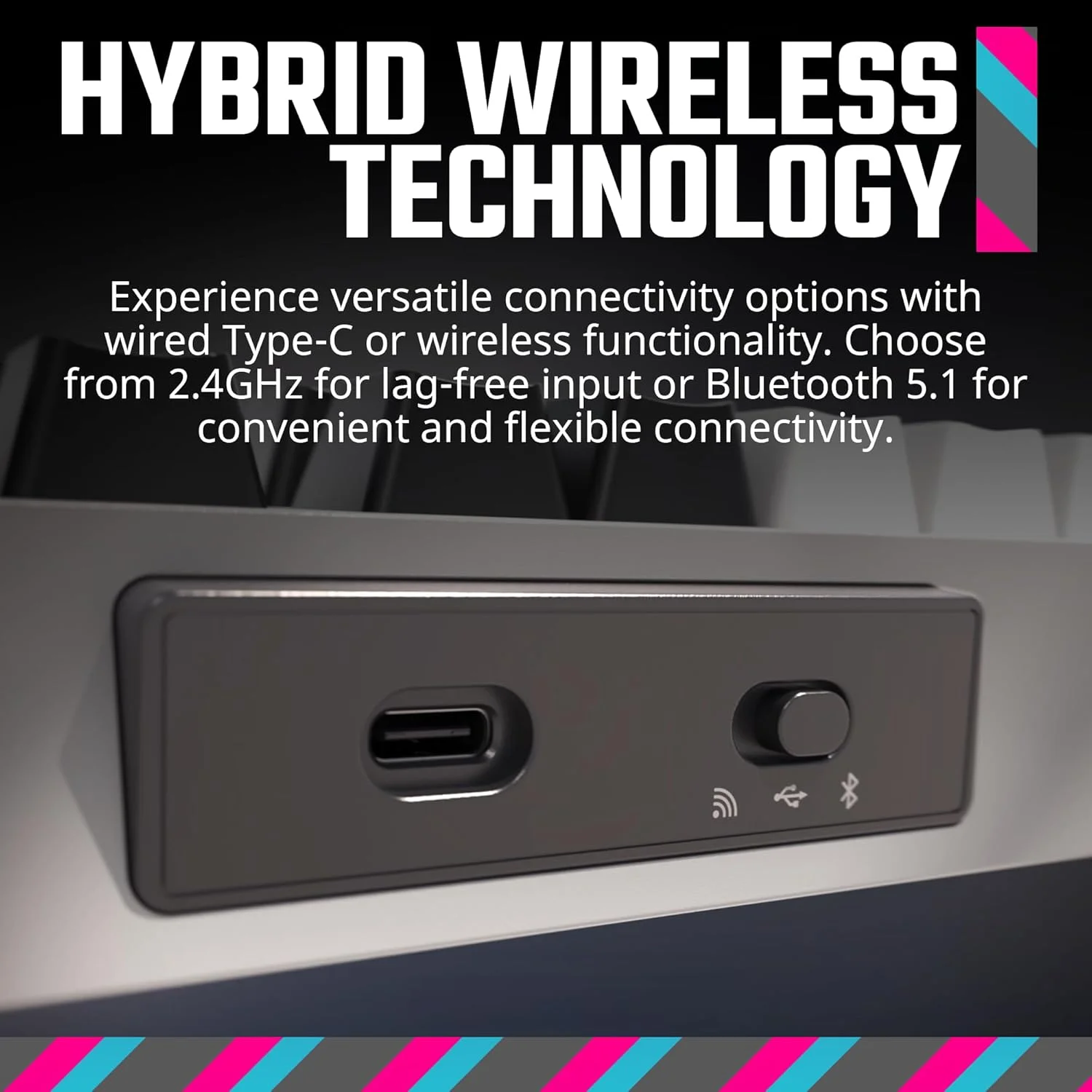 کیبورد گیمینگ مکانیکی وایرلس RGB کولر مستر MK770 با سوییچ کایله باکس V2 سافت کلیک، ساختار مفصلی، قابلیت تعویض سریع، بلوتوث 2.4 گیگاهرتز و دکمه لمسی کیبورد گیمینگ مکانیکی وایرلس RGB کولر مستر MK770 با سوییچ کایله باکس V2 سافت کلیک، ساختار مفصلی، قابلیت تعویض سریع، بلوتوث 2.4 گیگاهرتز و دکمه لمسی