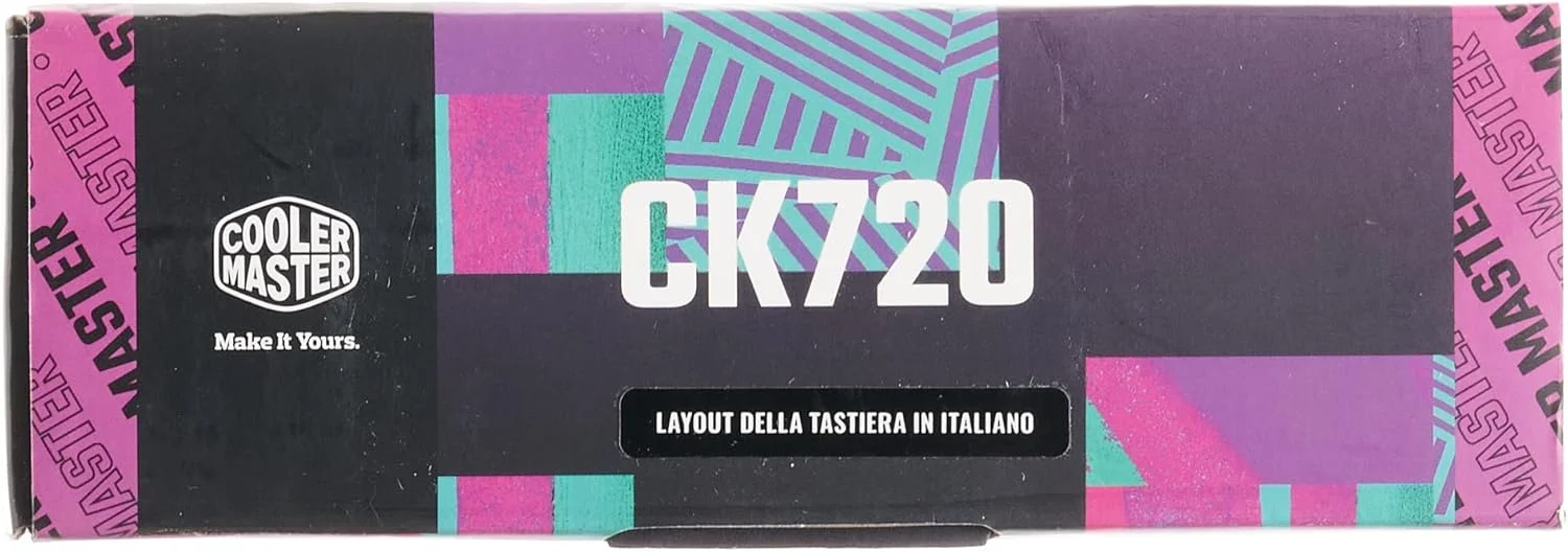 کیبورد گیمینگ مکانیکی Cooler Master CK720، سوییچ های قرمز Kailh، QWERTY - IT کیبورد گیمینگ مکانیکی Cooler Master CK720، سوییچ های قرمز Kailh، QWERTY - IT