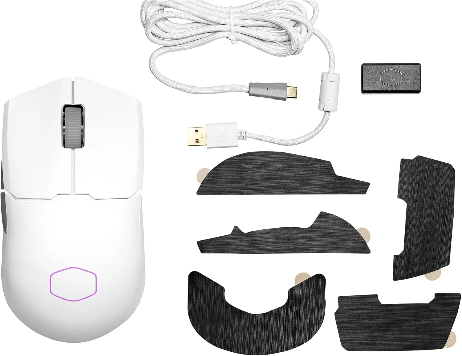 ماوس گیمینگ بیسیم Cooler Master MM712 سفید با DPI قابل تنظیم 19000، 2.4 گیگاهرتز و بلوتوث، کابل Ultraweave، پایه های PTFE، نورپردازی RGB و نرم افزار MasterPlus+ ماوس گیمینگ بیسیم Cooler Master MM712 سفید با DPI قابل تنظیم 19000، 2.4 گیگاهرتز و بلوتوث، کابل Ultraweave، پایه های PTFE، نورپردازی RGB و نرم افزار MasterPlus+