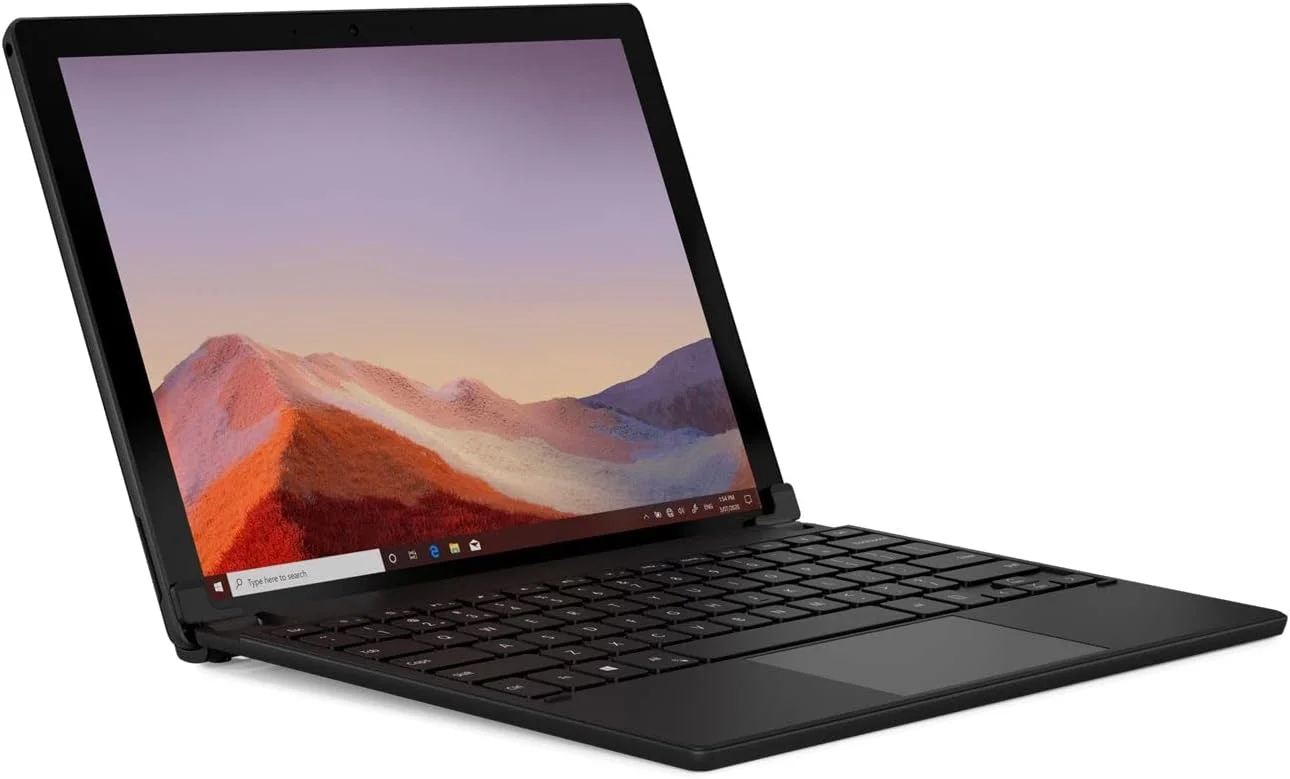 کیبورد بی‌سیم Brydge 12.3 Pro+ با تاچ‌پد دقیق | سازگار با Microsoft Surface Pro 7، 6، 5 و 4 | طراحی شده برای Surface | (مشکی)