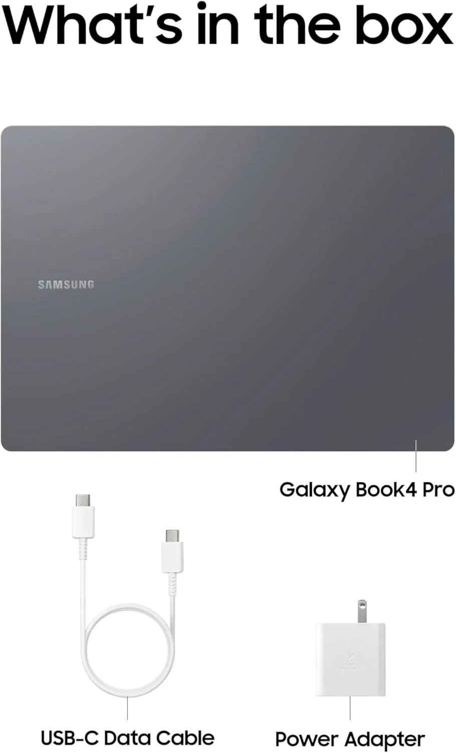 لپ تاپ سامسونگ Galaxy Book4 Pro با صفحه نمایش 14 اینچی، پردازنده Intel Core 7 Ultra، حافظه 512 گیگابایتی، صفحه لمسی 3K AMOLED (2880 x 1800)، امنیت پیشرفته، مدل 2024، NP940XGK-KG1US، خاکستری Moonstone