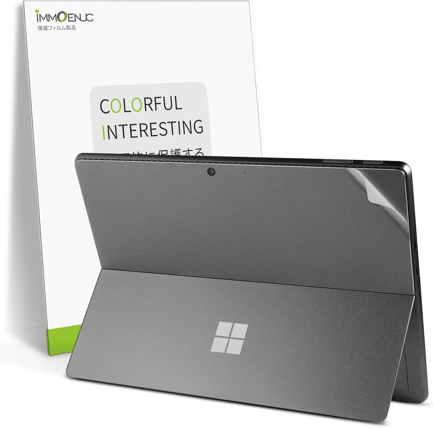 IMMOENUC - برچسب محافظ تبلت برای Microsoft New Surface Pro 11th Edition/Pro 9 مدل 2024، فیلم محافظ پشتی، ضد خش، روکش محافظ لپ تاپ وینیل مقاوم در برابر سایش (شفاف مات)