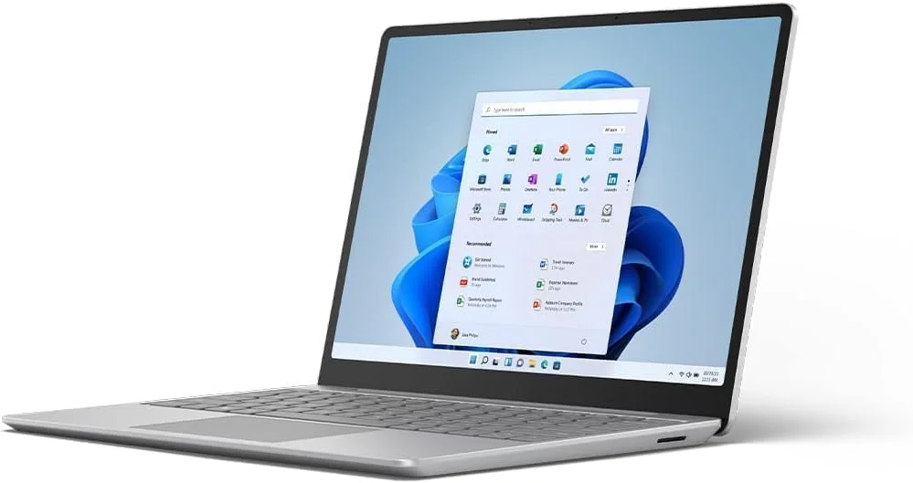 مایکروسافت Surface Laptop Go 2 | رم 8 گیگابایت، حافظه SSD 256 گیگابایت، پردازنده Intel Core i5 نسل 11 | صفحه نمایش لمسی 12.4 اینچی، گرافیک Intel Iris Xe | همراه با شارژر برای لپ تاپ Microsoft Surface (بازسازی شده)
