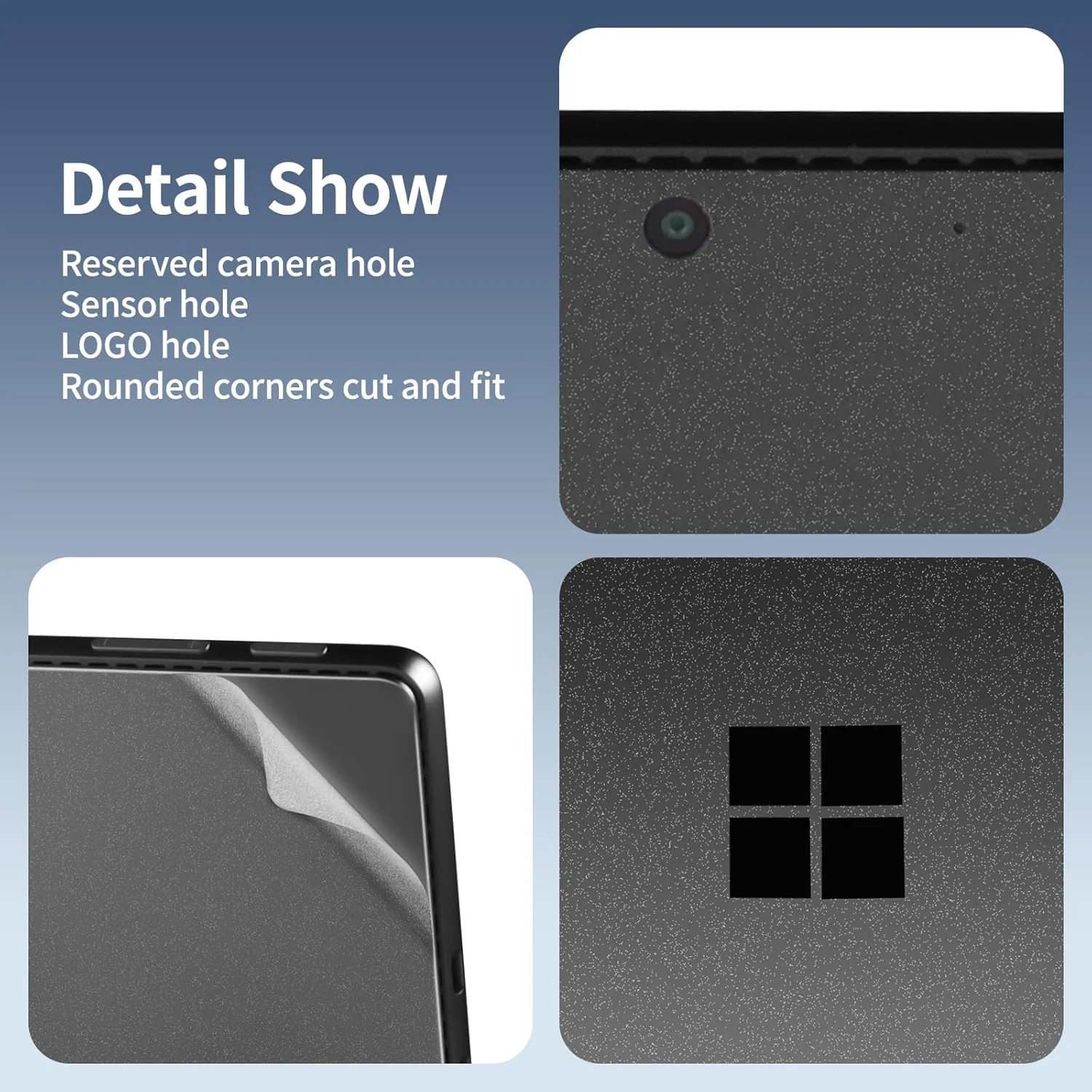 IMMOENUC - برچسب محافظ تبلت برای Microsoft New Surface Pro 11th Edition/Pro 9 مدل 2024، فیلم محافظ پشتی، ضد خش، روکش محافظ لپ تاپ وینیل مقاوم در برابر سایش (شفاف مات) IMMOENUC - برچسب محافظ تبلت برای Microsoft New Surface Pro 11th Edition/Pro 9 مدل 2024، فیلم محافظ پشتی، ضد خش، روکش محافظ لپ تاپ وینیل مقاوم در برابر سایش (شفاف مات)
