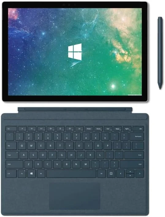 تبلت مایکروسافت سرفیس پرو 5، 12.3 اینچ (2736x1824)، پردازنده Core i5-7300U، صفحه لمسی لپ تاپ سرفیس، 8 گیگابایت رم، 256 گیگابایت SSD، USB 3.0، DisplayPort، بلوتوث، WiFi، ویندوز 10 پرو (بازسازی شده)