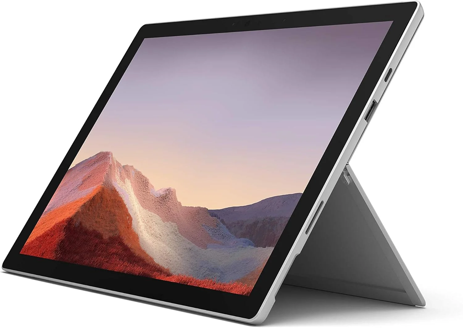 تبلت مایکروسافت Surface Pro 7 (بازسازی شده) 12.3 اینچی (پلاتینیوم) - پردازنده Intel Core i7 نسل دهم چهار هسته ای، 16 گیگابایت رم، 256 گیگابایت SSD، ویندوز 10 هوم