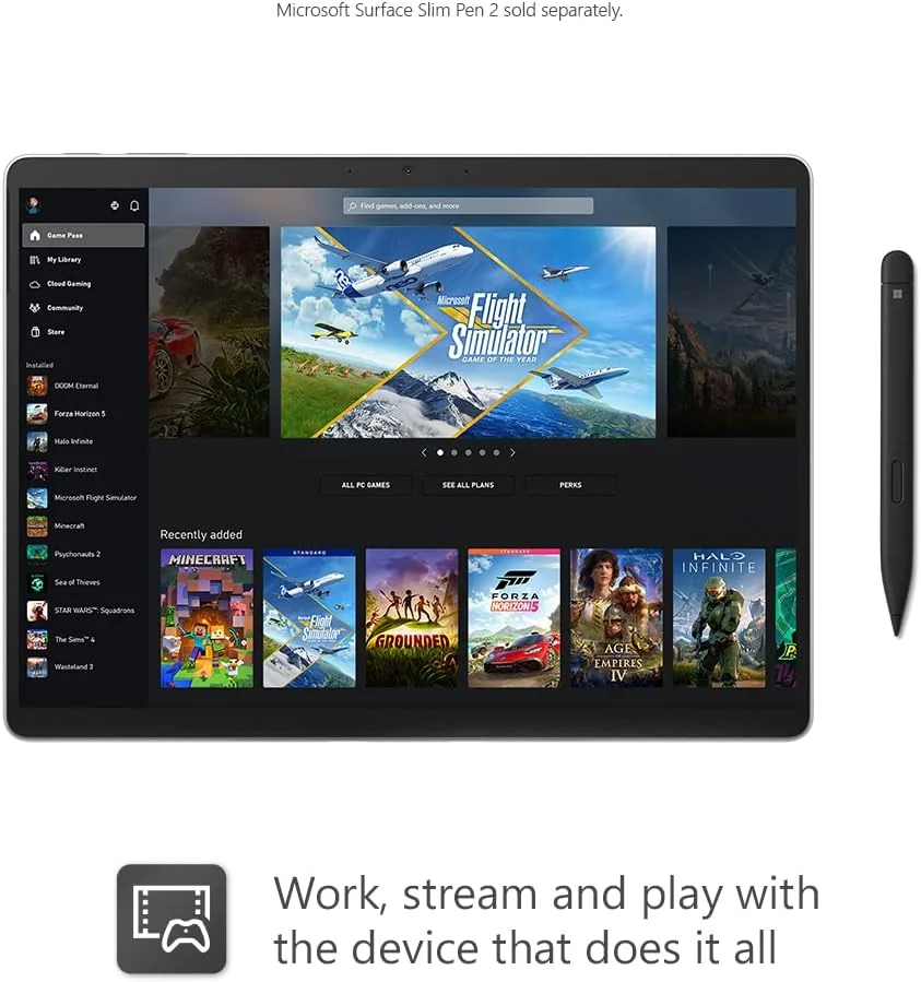 تبلت پی سی 2 در 1 مایکروسافت Surface Pro 9 - 13 اینچی - نقره ای - Intel Core i7، رم 16 گیگابایتی، SSD 512 گیگابایتی - Windows 11 Home - فقط دستگاه، دوشاخه UK، مدل 2022