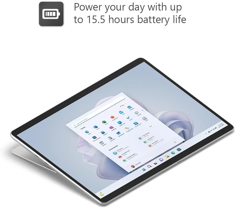 تبلت پی سی 2 در 1 مایکروسافت Surface Pro 9 - 13 اینچی - نقره ای - Intel Core i7، رم 16 گیگابایتی، SSD 512 گیگابایتی - Windows 11 Home - فقط دستگاه، دوشاخه UK، مدل 2022