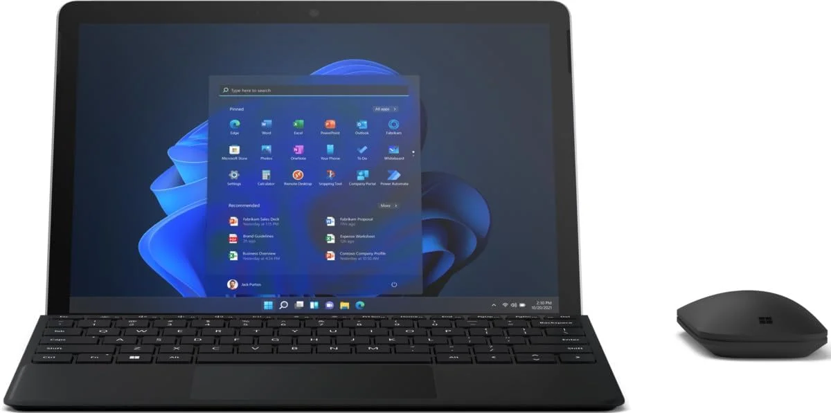 مایکروسافت Surface Go 4 برای کسب و کار - تبلت - Intel N Series N200 / 1 گیگاهرتز - Win 11 Pro - UHD Graphics - 8 گیگابایت رم - 256 گیگابایت SSD - 26.7 سانتی متر (10.5 اینچ)