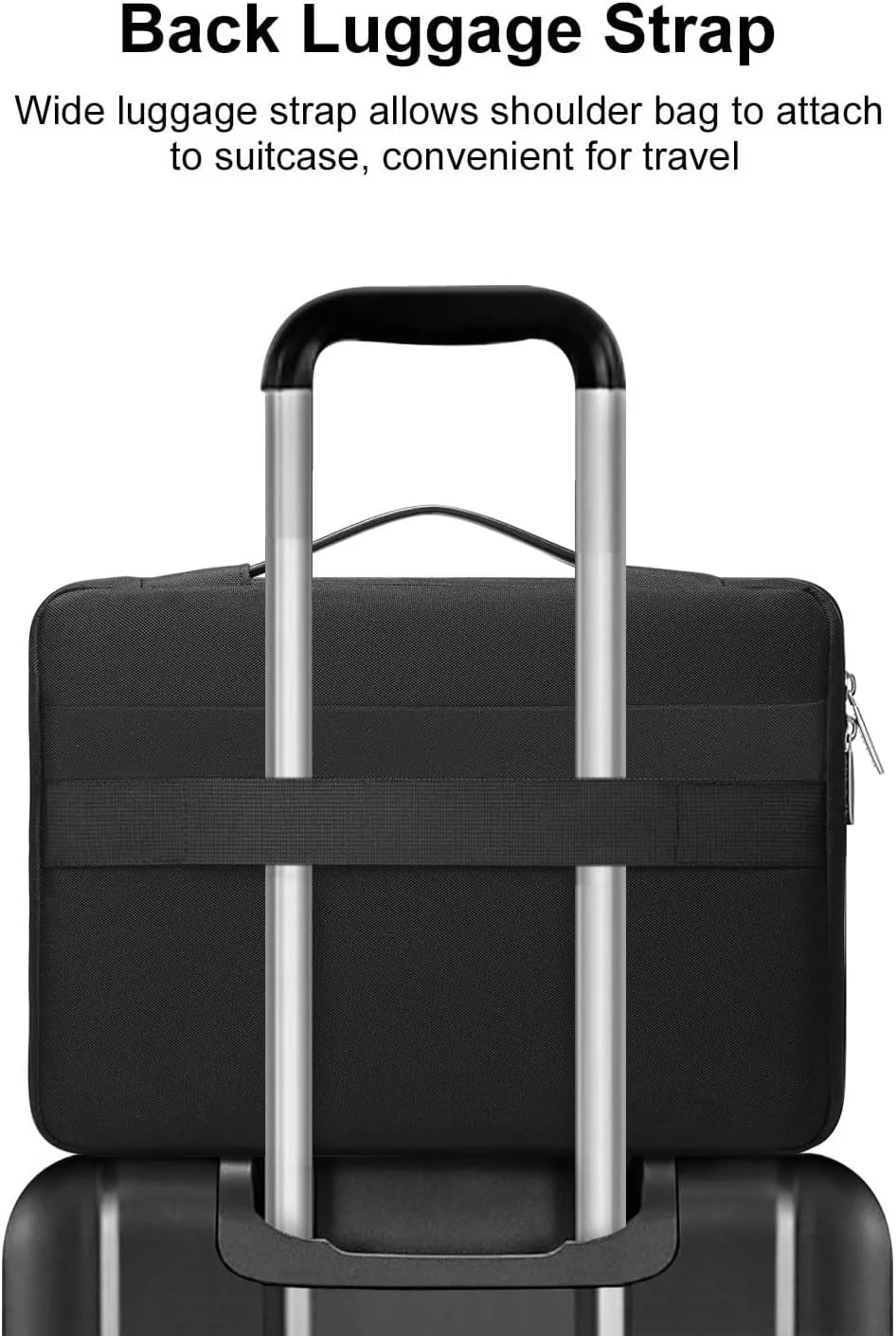کیف محافظ لپتاپ 360 درجه MOSISO سازگار با MacBook Air 13 اینچ M2 M1 2025-2018 / Pro 13 اینچ 2025-2016 / Surface Pro 9/8/7/X، کیف بازشو از پهلو با 2 جیب برجسته و 1 جیب پاکتی و کمربند، مشکی کیف محافظ لپتاپ 360 درجه MOSISO سازگار با MacBook Air 13 اینچ M2 M1 2025-2018 / Pro 13 اینچ 2025-2016 / Surface Pro 9/8/7/X، کیف بازشو از پهلو با 2 جیب برجسته و 1 جیب پاکتی و کمربند، مشکی
