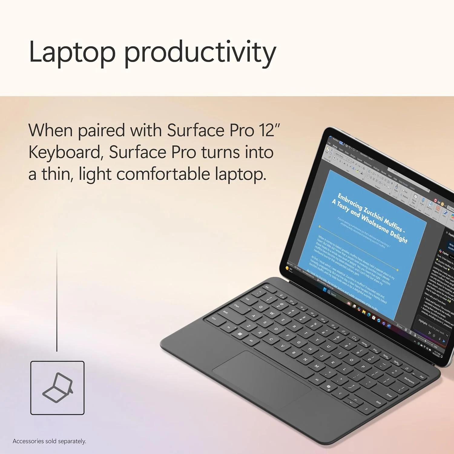لپ تاپ/تبلت 2 در 1 مایکروسافت Surface Pro (2025)، کامپیوتر Copilot+ ویندوز 11، صفحه نمایش لمسی 12 اینچی، Snapdragon X Plus (8 هسته ای)، 16 گیگابایت رم، 256 گیگابایت حافظه، پلاتینیوم لپ تاپ/تبلت 2 در 1 مایکروسافت Surface Pro (2025)، کامپیوتر Copilot+ ویندوز 11، صفحه نمایش لمسی 12 اینچی، Snapdragon X Plus (8 هسته ای)، 16 گیگابایت رم، 256 گیگابایت حافظه، پلاتینیوم