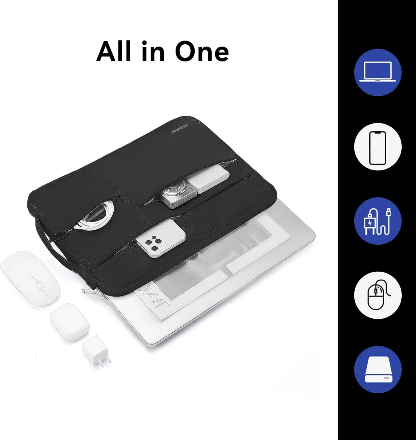کیف Omnpak Surface Pro 11، کاور لپ تاپ 13 اینچی برای Surface Pro 12/11/10/9/8/X/7/6/5/4/3 با جیب های متعدد و بند دسته جانبی، کیف حمل لپ تاپ ضد آب کیف Omnpak Surface Pro 11، کاور لپ تاپ 13 اینچی برای Surface Pro 12/11/10/9/8/X/7/6/5/4/3 با جیب های متعدد و بند دسته جانبی، کیف حمل لپ تاپ ضد آب
