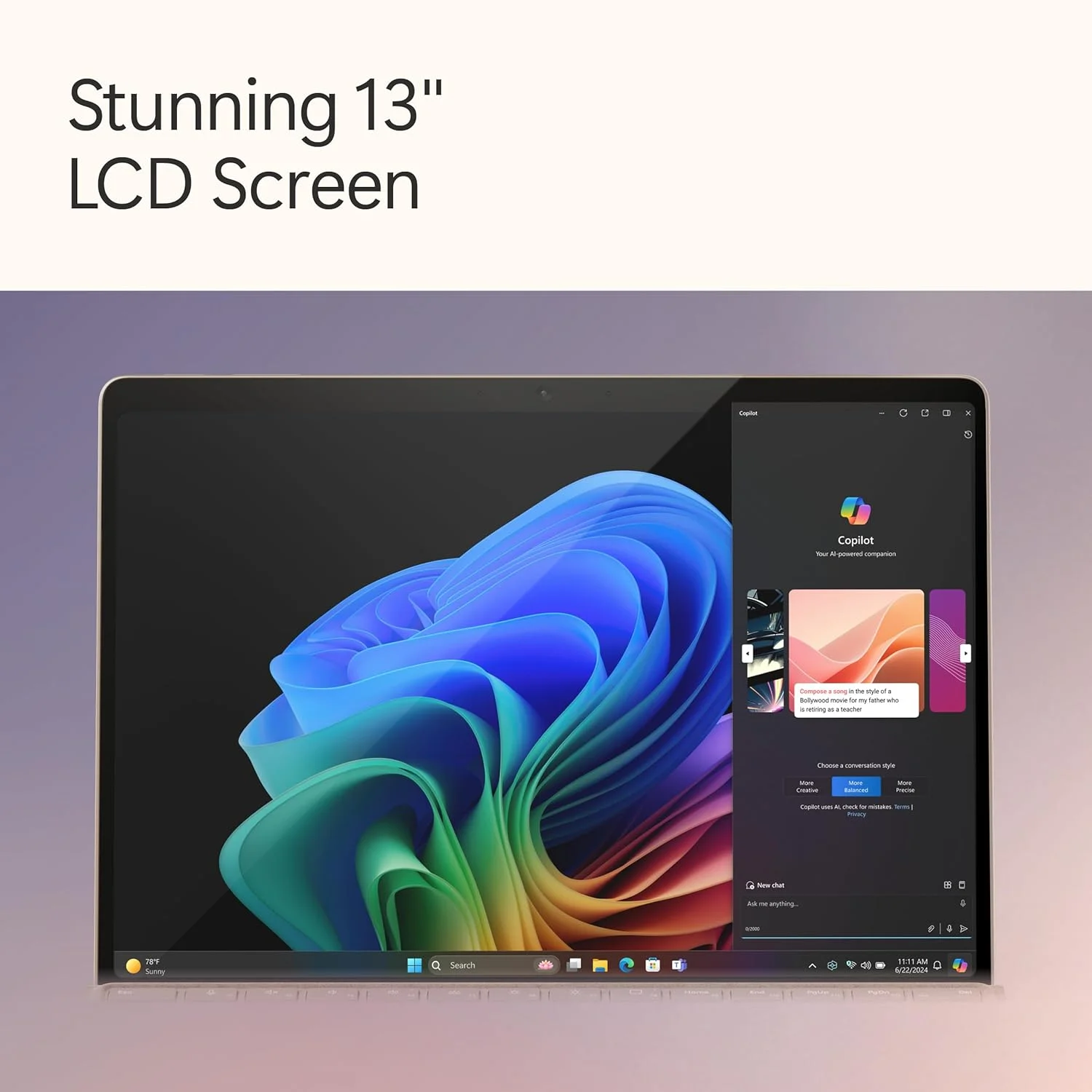 لپتاپ/تبلت 2 در 1 مایکروسافت Surface Pro (2024)، کامپیوتر Copilot+ ویندوز 11، نمایشگر لمسی 13 اینچی، Snapdragon X Plus (10 هستهای)، 16 گیگابایت رم، 512 گیگابایت حافظه، Dune لپتاپ/تبلت 2 در 1 مایکروسافت Surface Pro (2024)، کامپیوتر Copilot+ ویندوز 11، نمایشگر لمسی 13 اینچی، Snapdragon X Plus (10 هستهای)، 16 گیگابایت رم، 512 گیگابایت حافظه، Dune