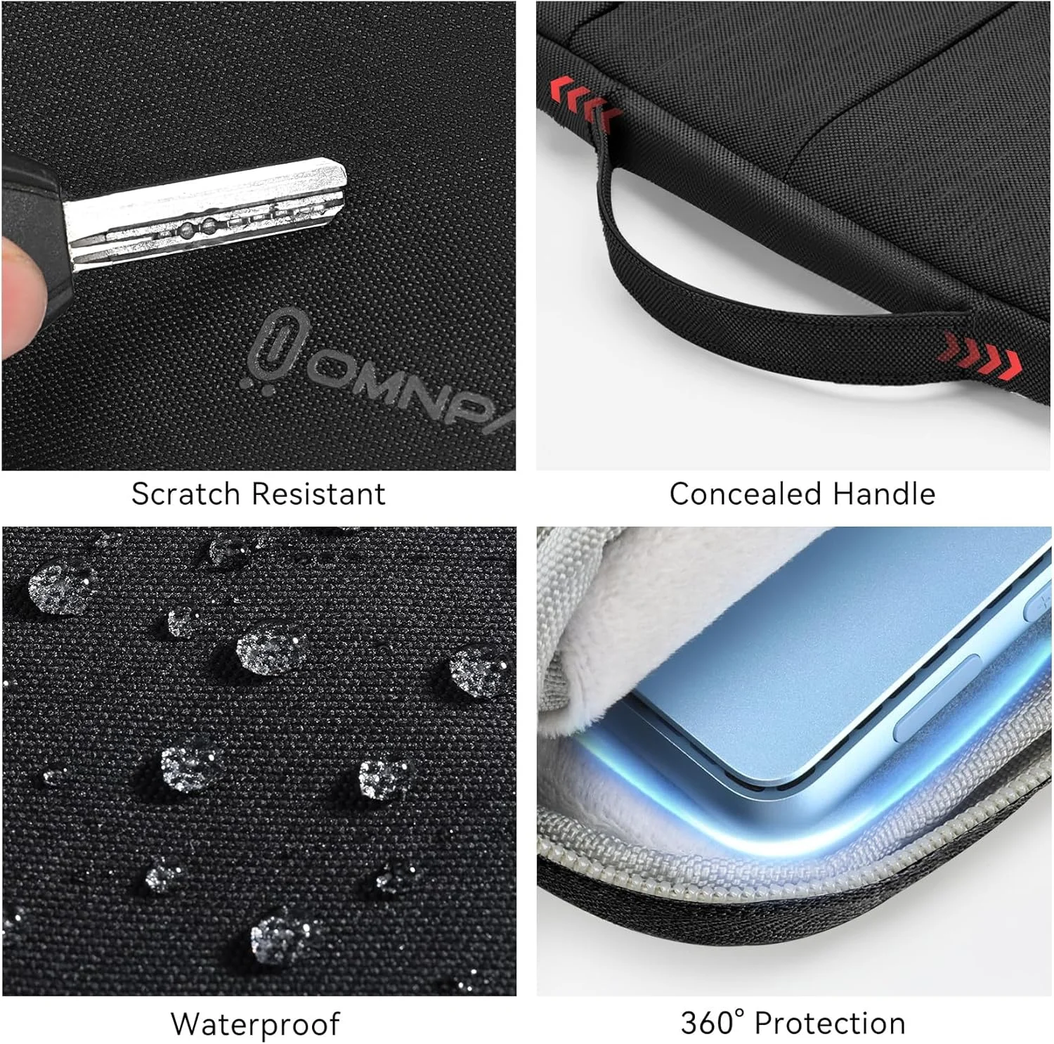 کیف Omnpak Surface Pro 11، کاور لپ تاپ 13 اینچی برای Surface Pro 12/11/10/9/8/X/7/6/5/4/3 با جیب های متعدد و بند دسته جانبی، کیف حمل لپ تاپ ضد آب کیف Omnpak Surface Pro 11، کاور لپ تاپ 13 اینچی برای Surface Pro 12/11/10/9/8/X/7/6/5/4/3 با جیب های متعدد و بند دسته جانبی، کیف حمل لپ تاپ ضد آب
