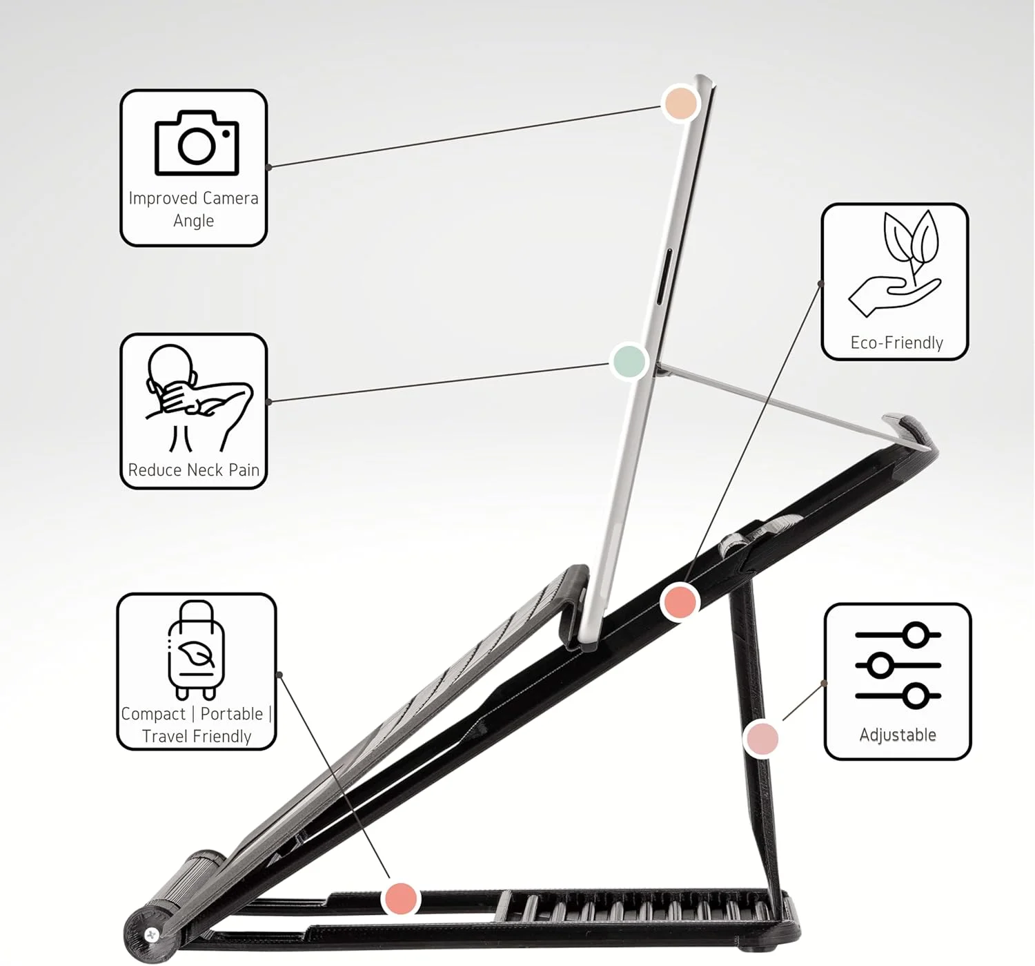 پایه نگهدارنده سرفیس پرو - با قابلیت اتصال کیبورد - پایه سوپر سرفیس، کاهش دهنده درد گردن - با یک پایه رومیزی سرفیس پرو در جلسات آنلاین بهتر به نظر برسید، قابل تنظیم، استفاده آسان، محکم پایه نگهدارنده سرفیس پرو - با قابلیت اتصال کیبورد - پایه سوپر سرفیس، کاهش دهنده درد گردن - با یک پایه رومیزی سرفیس پرو در جلسات آنلاین بهتر به نظر برسید، قابل تنظیم، استفاده آسان، محکم