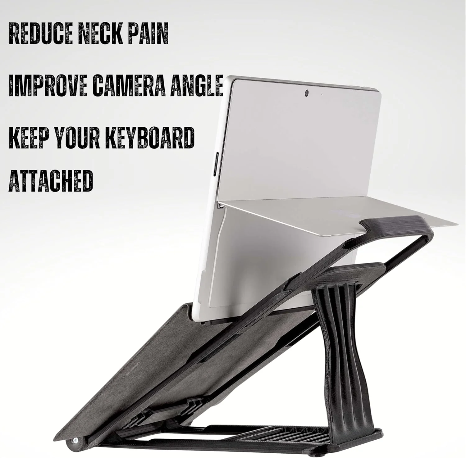 پایه نگهدارنده سرفیس پرو - با قابلیت اتصال کیبورد - پایه سوپر سرفیس، کاهش دهنده درد گردن - با یک پایه رومیزی سرفیس پرو در جلسات آنلاین بهتر به نظر برسید، قابل تنظیم، استفاده آسان، محکم پایه نگهدارنده سرفیس پرو - با قابلیت اتصال کیبورد - پایه سوپر سرفیس، کاهش دهنده درد گردن - با یک پایه رومیزی سرفیس پرو در جلسات آنلاین بهتر به نظر برسید، قابل تنظیم، استفاده آسان، محکم