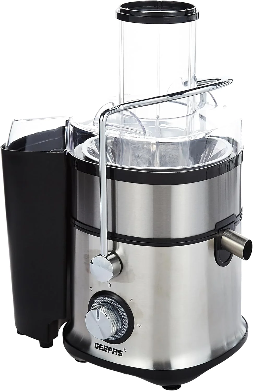 آبمیوه گیری و مخلوط کن 4 در 1 Geepas GSB5451 - مخلوط کن برقی جمع و جور، آبمیوه گیری، خردکن و آسیاب | عملکرد پالس 2 سرعته برای یخ خردکن | 800 وات - 2 سال گارانتی