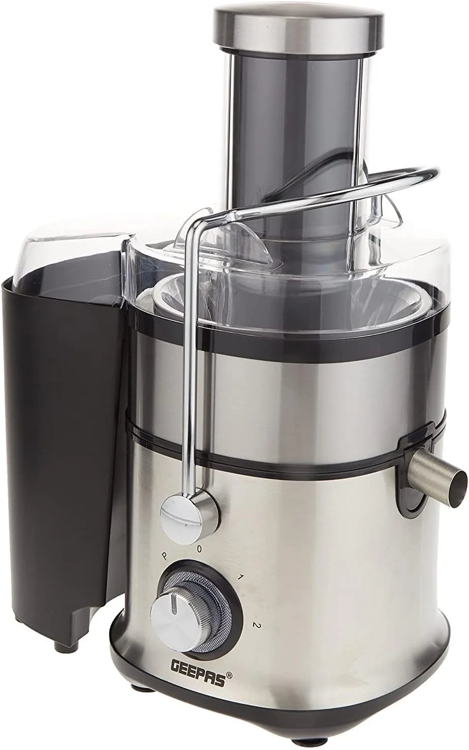 آبمیوه گیری و مخلوط کن 4 در 1 Geepas GSB5451 - مخلوط کن برقی جمع و جور، آبمیوه گیری، خردکن و آسیاب | عملکرد پالس 2 سرعته برای یخ خردکن