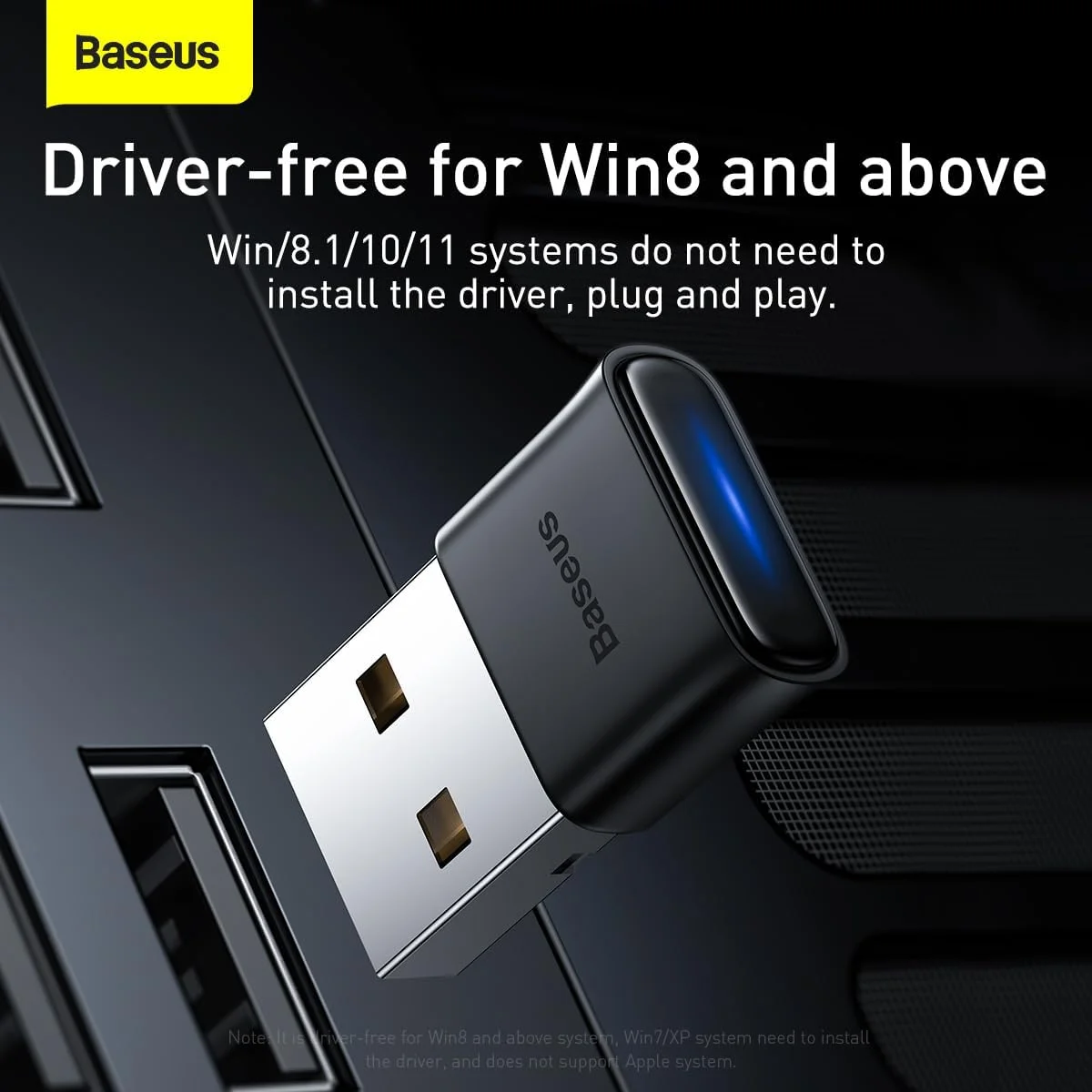 دانگل بلوتوثی Baseus BA04 آداپتور بی سیم 5.1، برد 20 متری، اتصال USB، کیفیت صدای HD، اتصال 7 دستگاه، بدون نیاز به درایور برای ویندوز، مناسب برای کیبورد، ماوس، اسپیکر و تلفن - مشکی دانگل بلوتوثی Baseus BA04 آداپتور بی سیم 5.1، برد 20 متری، اتصال USB، کیفیت صدای HD، اتصال 7 دستگاه، بدون نیاز به درایور برای ویندوز، مناسب برای کیبورد، ماوس، اسپیکر و تلفن - مشکی