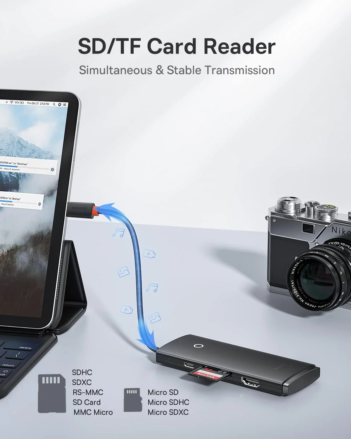 هاب چند پورت USB C بیسوس، دانگل USB C با HDMI 4K، پورت PD 100W، 2 پورت USB 3.0، اسلات کارت SD/TF، داک 6 در 1 باریک USB C برای MacBook Pro، iPad Mini، Dell، HP، Surface و سایر دستگاه های USB C هاب چند پورت USB C بیسوس، دانگل USB C با HDMI 4K، پورت PD 100W، 2 پورت USB 3.0، اسلات کارت SD/TF، داک 6 در 1 باریک USB C برای MacBook Pro، iPad Mini، Dell، HP، Surface و سایر دستگاه های USB C