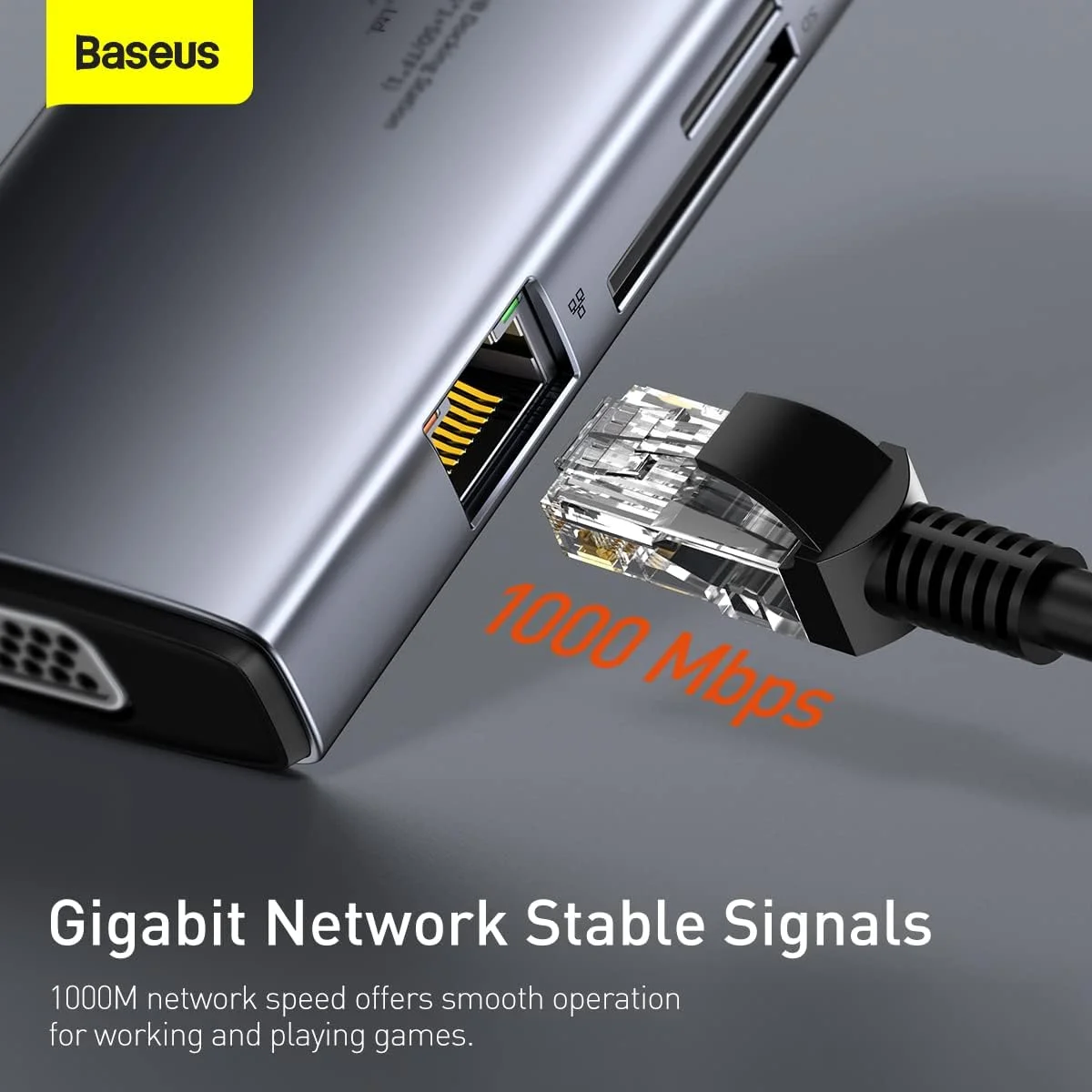 آداپتور داکینگ استیشن هاب USB C 9 در 1 بیسوس با خروجی 4K HDMI و پاور دلیوری برای مک بوک پرو، سرفیس پرو، آیپد پرو و سایر دستگاه های Type C آداپتور داکینگ استیشن هاب USB C 9 در 1 بیسوس با خروجی 4K HDMI و پاور دلیوری برای مک بوک پرو، سرفیس پرو، آیپد پرو و سایر دستگاه های Type C