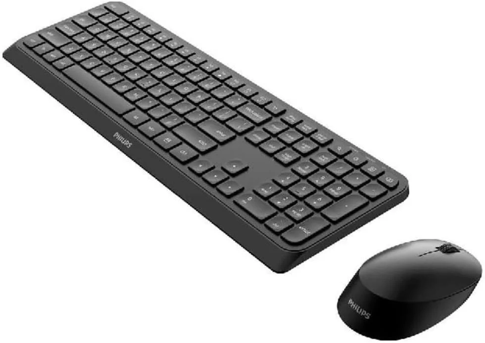 کیبورد و ماوس بی سیم فیلیپس سری 3000 مدل SPT6307B/16 با طرح QWERTY انگلیسی