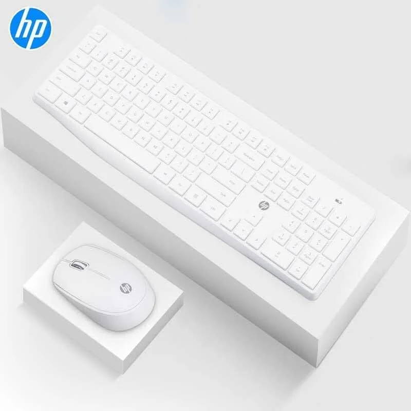 ست کیبورد و ماوس بی‌سیم USB اچ پی مدل CS10 - سفید