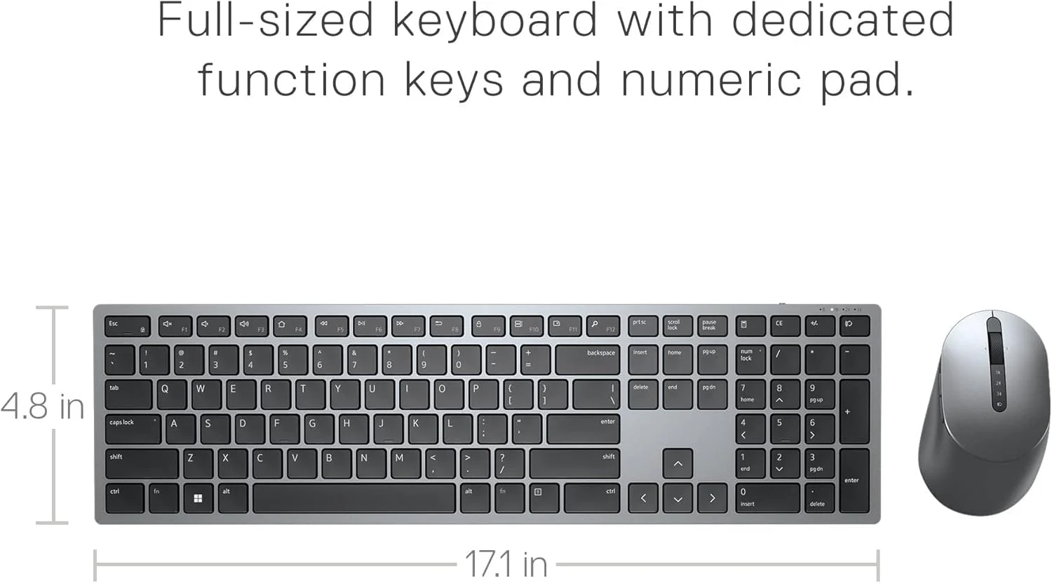 کیبورد و ماوس بی‌سیم چند دستگاهه Dell Premier - مدل KM7321W