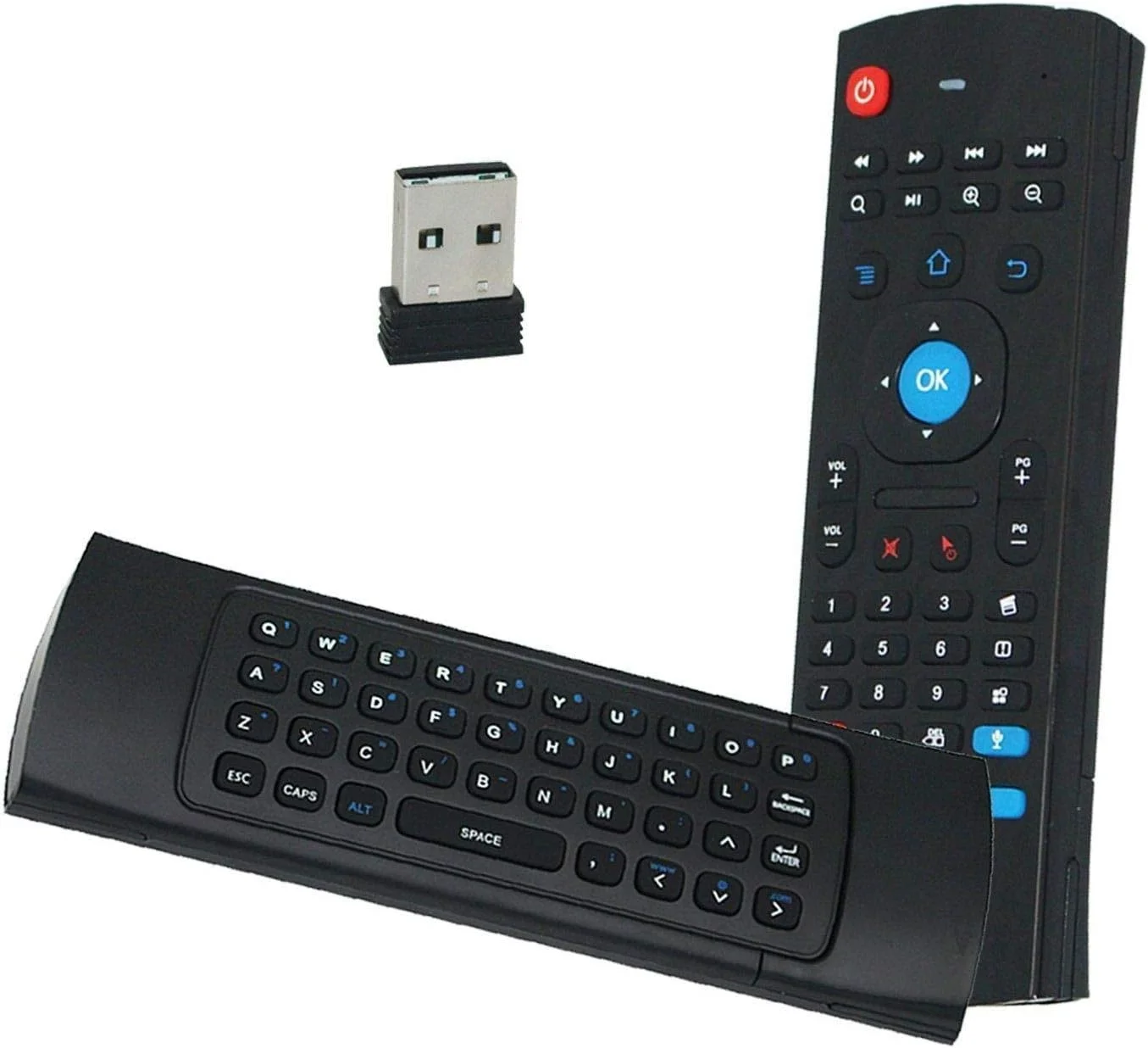 موس و کیبورد بی سیم MX3-M 2.4G با کنترل از راه دور بی سیم و میکروفون داخلی برای اندروید تی وی باکس