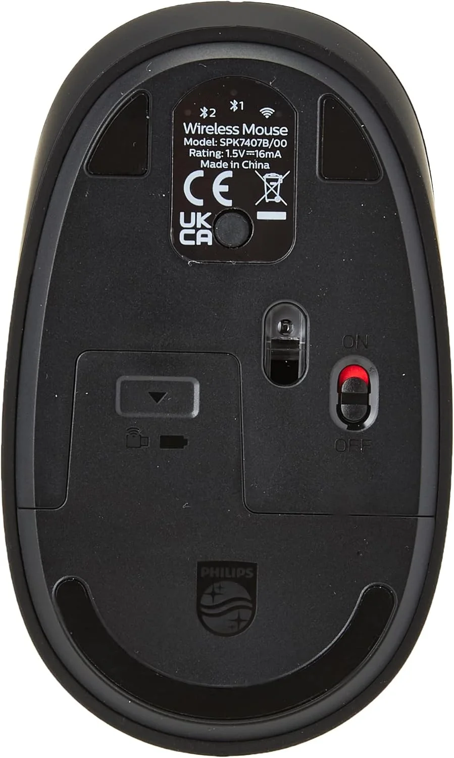 ماوس بی سیم فیلیپس SPK7407B - اتصال بی سیم 2.4 گیگاهرتز + بلوتوث 3.0/5.0، 4 دکمه، حسگر اپتیکال 1600 PPP، ارگونومیک برای دست راست و چپ ماوس بی سیم فیلیپس SPK7407B - اتصال بی سیم 2.4 گیگاهرتز + بلوتوث 3.0/5.0، 4 دکمه، حسگر اپتیکال 1600 PPP، ارگونومیک برای دست راست و چپ