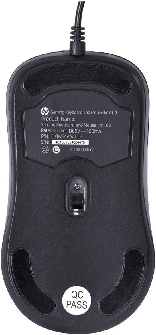 کیبورد و ماوس گیمینگ HP مدل km100 | 1QW64AA