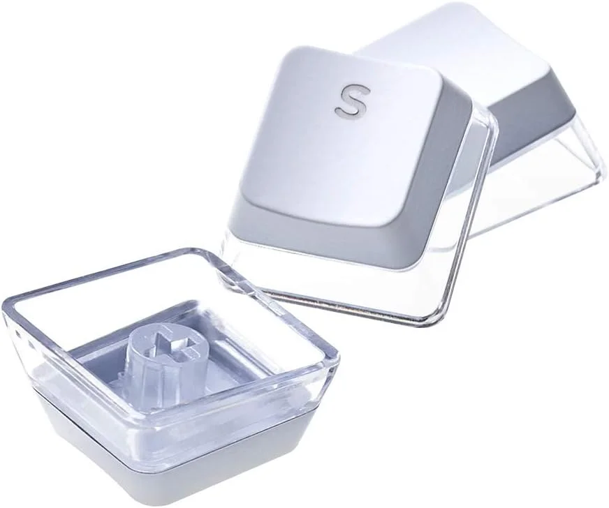 کلیدهای G.SKILL Crystal Crown - مجموعه کلید با لایه شفاف برای کیبوردهای مکانیکی، 104 کلید کامل، طرح بندی استاندارد ANSI 104 انگلیسی (ایالات متحده) - سفید کلیدهای G.SKILL Crystal Crown - مجموعه کلید با لایه شفاف برای کیبوردهای مکانیکی، 104 کلید کامل، طرح بندی استاندارد ANSI 104 انگلیسی (ایالات متحده) - سفید