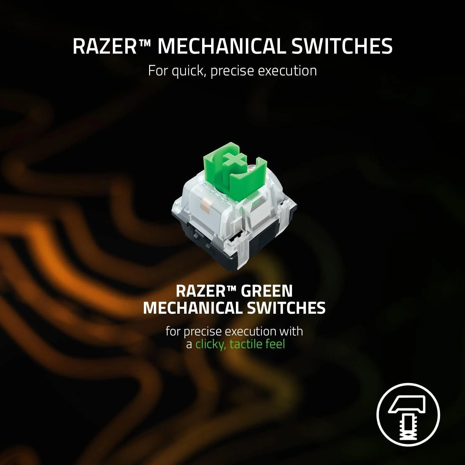 کیبورد گیمینگ مکانیکی Razer BlackWidow V3: سوییچ‌های مکانیکی سبز - لمسی و کلیکی - نورپردازی Chroma RGB - فرم فاکتور جمع و جور - ماکروهای قابل برنامه ریزی - Halo Infinite