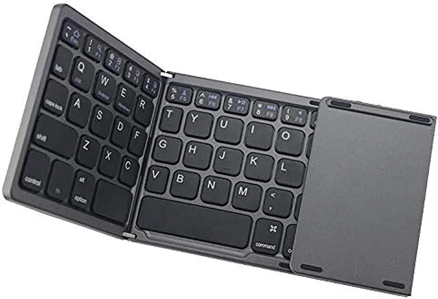 کیبورد تاشو بلوتوثی فوق باریک SKEIDO مدل Ultra Thin Mini 3.0 با تاچ پد، سازگار با تبلت، لپ تاپ و موبایل