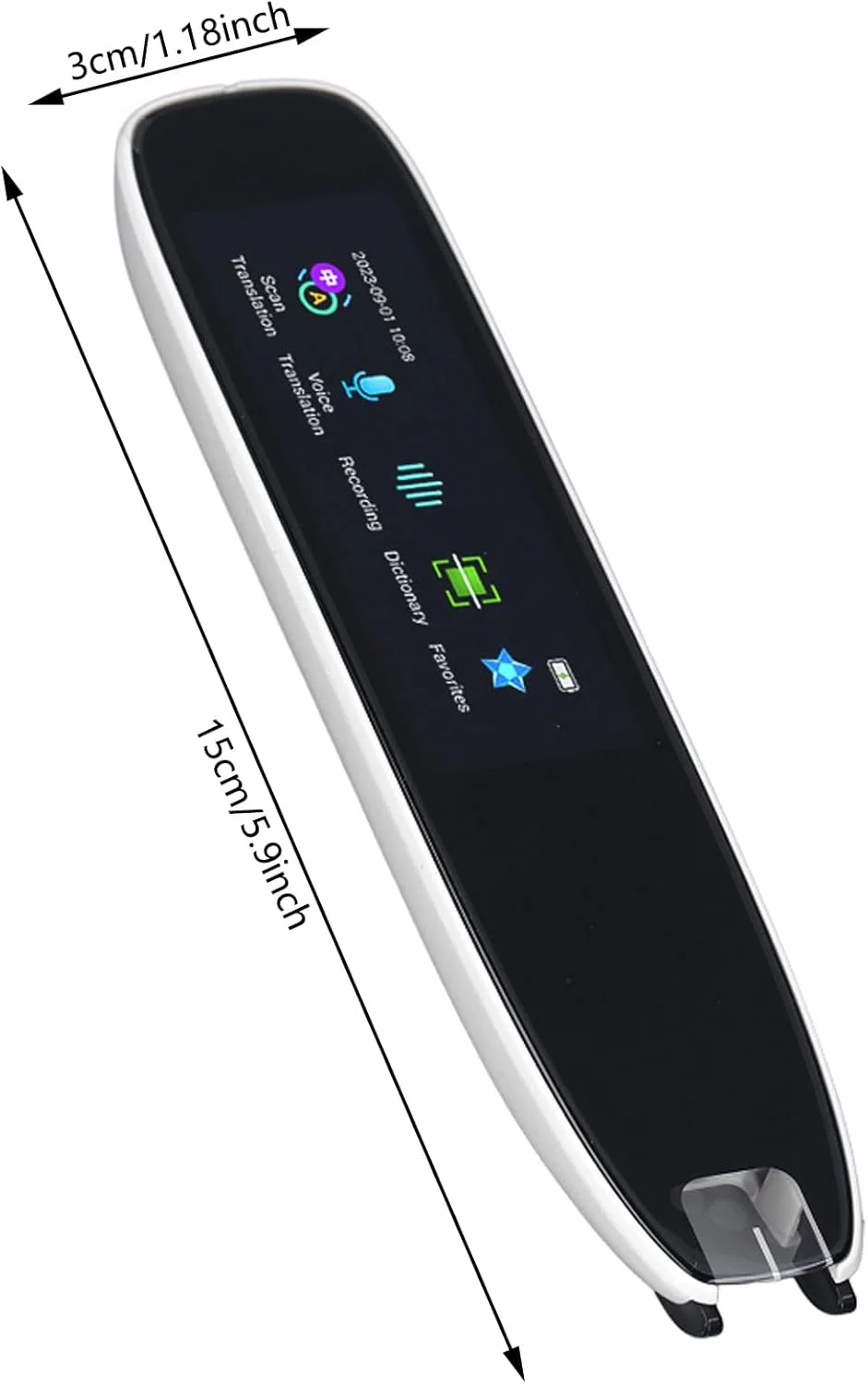 قلم اسکن خوان Sorandy، قلم خوان دیجیتال OCR، خواندن متن به گفتار، دستگاه مترجم 13 زبان، ضبط داخلی، ایده آل برای زبان آموزان، دانشجویان، مسافران