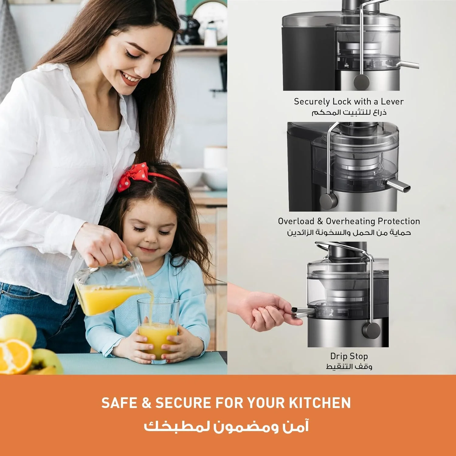 آبمیوه گیری، مخلوط کن و آسیاب 3 در 1 پاناسونیک 1000 وات با فیلتر تمام فلزی برای زندگی سالم؛ ظرفیت بزرگ 2.0 لیتری؛ مخلوط کن شیشه ای و آسیاب مدل MJ-CB800