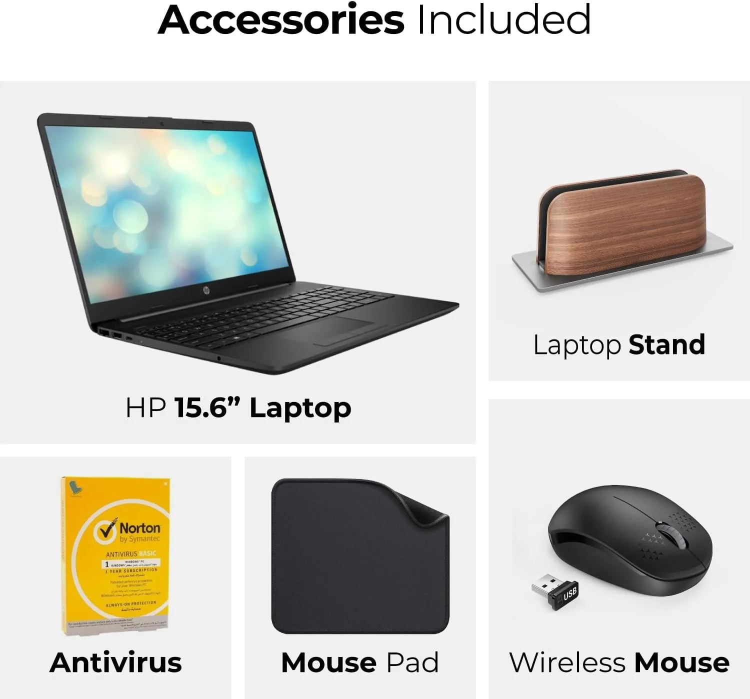 لپ تاپ 15.6 اینچی HP - نسل دوازدهم core i7-1255U، رم 24 گیگابایت، SSD 512 گیگابایت، ویندوز 11 پرو، صفحه نمایش FHD، وب کم، Wi-Fi (شامل پایه لپ تاپ موج اول + ماوس + آنتی ویروس + پد ماوس) مدل 15s-fq5035ny