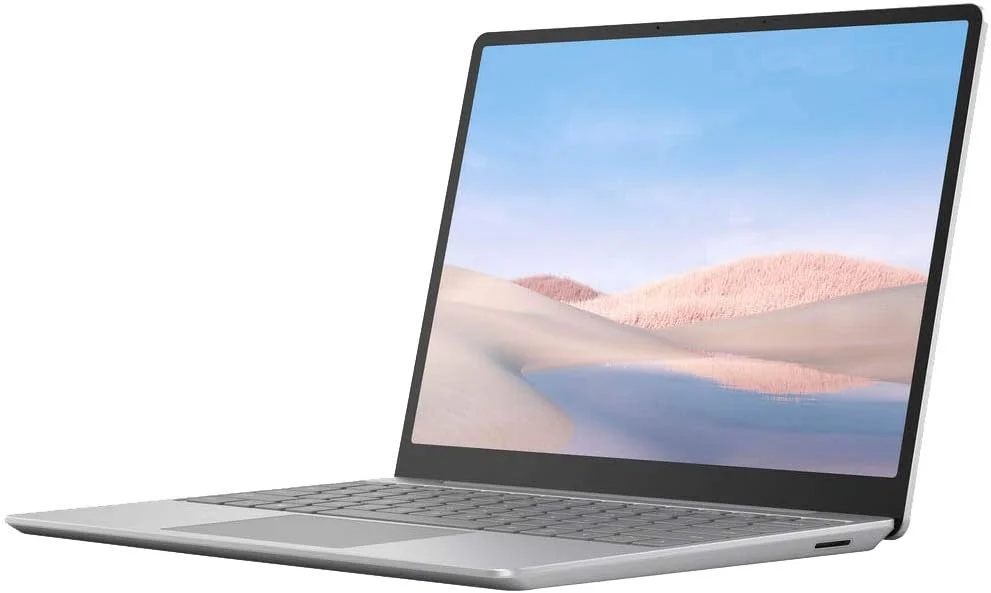 لپ تاپ مایکروسافت Surface Go با صفحه نمایش 12.4 اینچی - پردازنده نسل دهم Intel Quad Core i5-1035G1، رم 8 گیگابایتی، حافظه SSD 128 گیگابایتی، گرافیک Intel UHD، ویندوز 10 پرو، صفحه کلید انگلیسی، پلاتینیوم (بازسازی شده)